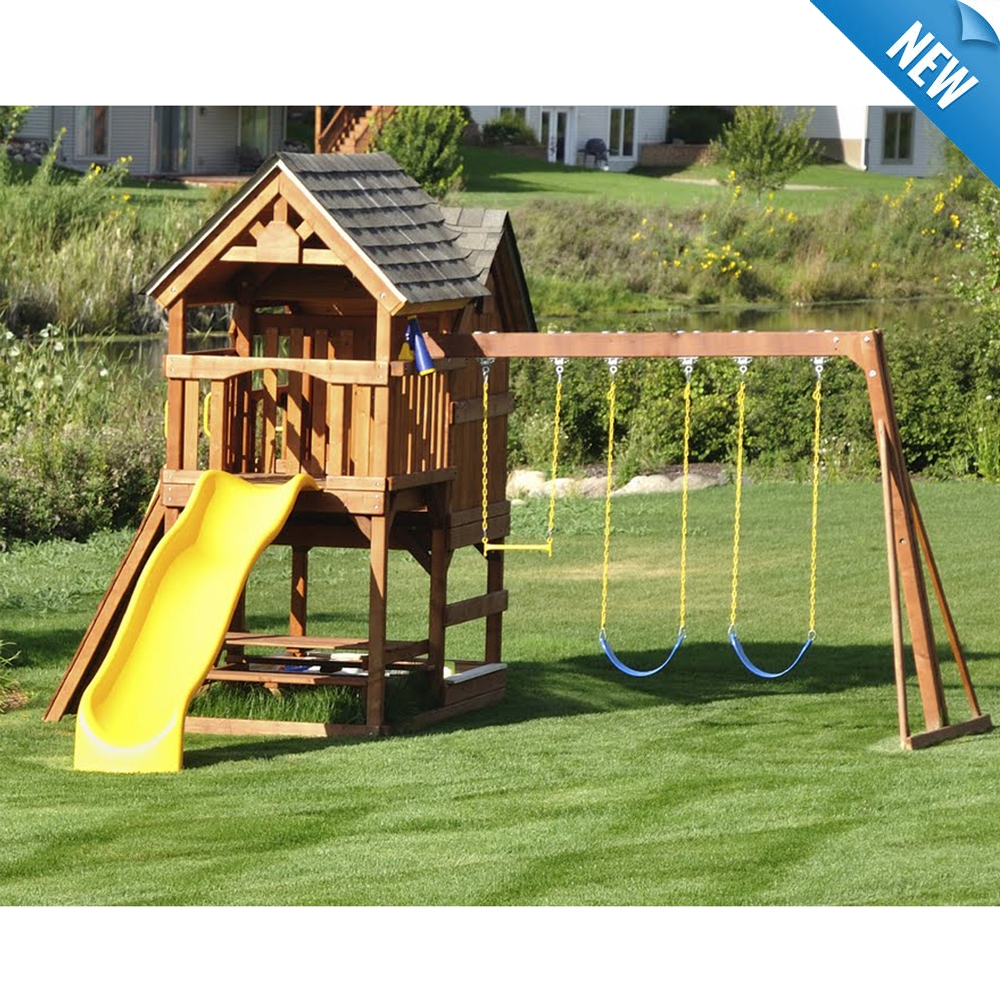 Children Play House Slide&Swings